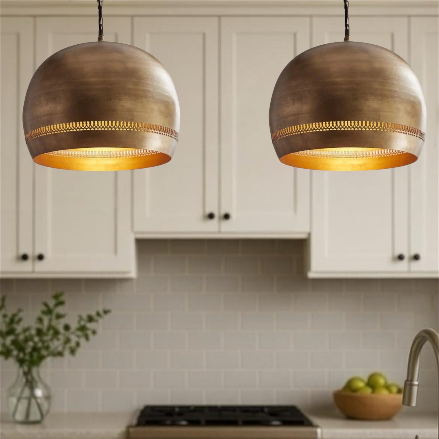 Brass Dome Light Fixture, - Pendant Lamp, Pendant light, Moroccan dome, Dome light, Dome lamp, Dome lights, Pendant dome light, Moroccan lights, Ceiling light, Pendant dome lamp