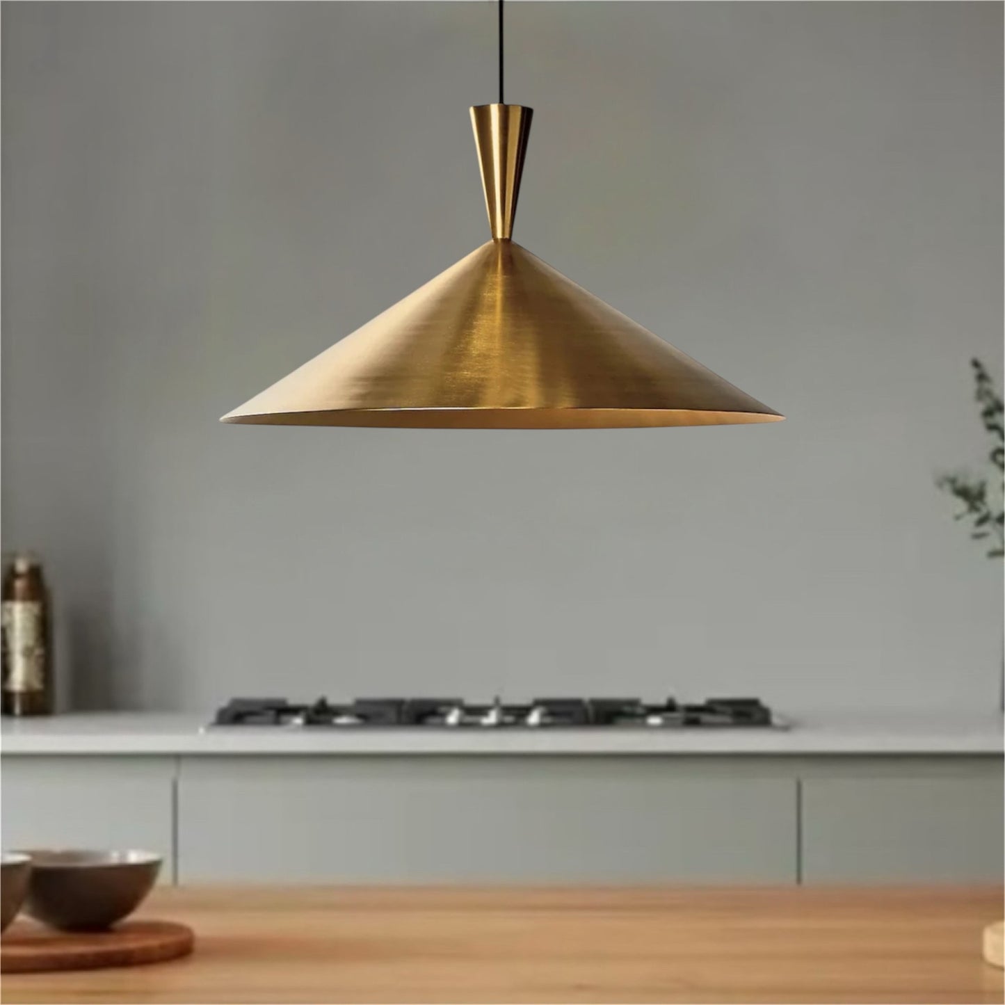 Ceiling Light Fixture - Gold, White & Black Brass - Ref.1172