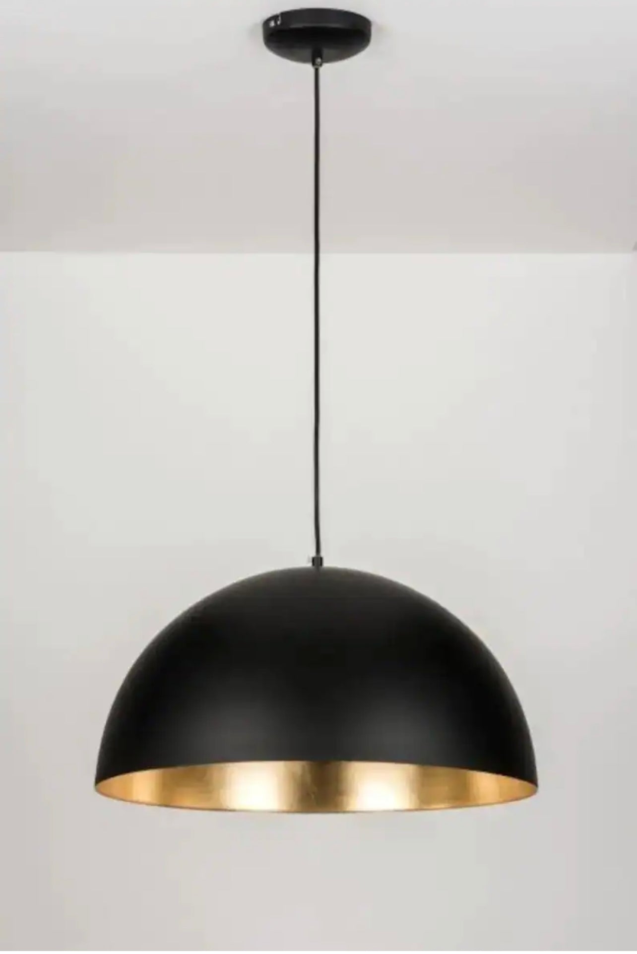 Black Dome Brass Light Fixture - Ref.1164