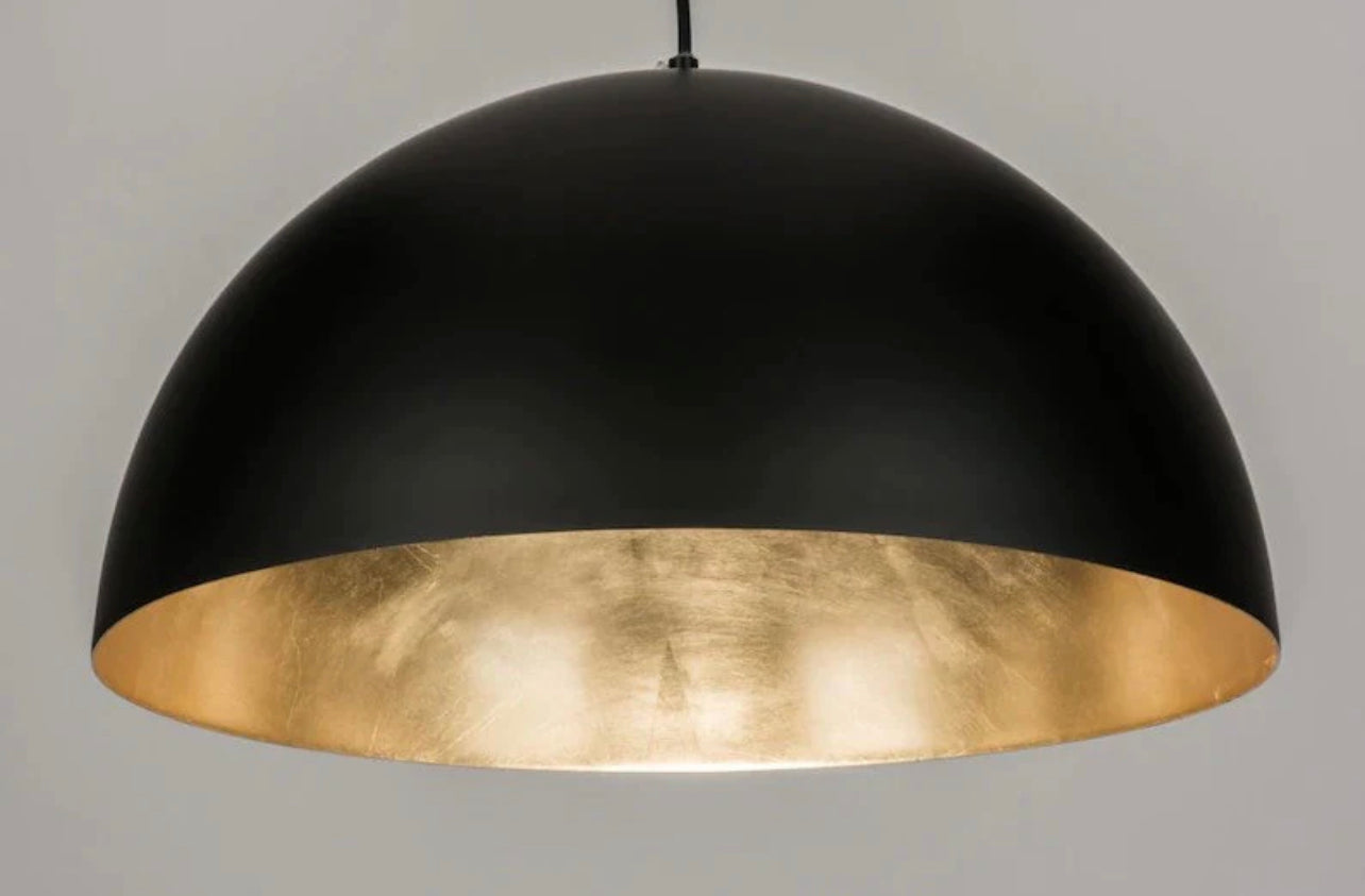 Black Dome Brass Light Fixture - Ref.1164