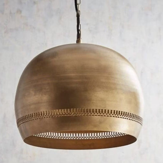 Brass Dome Light Fixture, - Ref.2321
