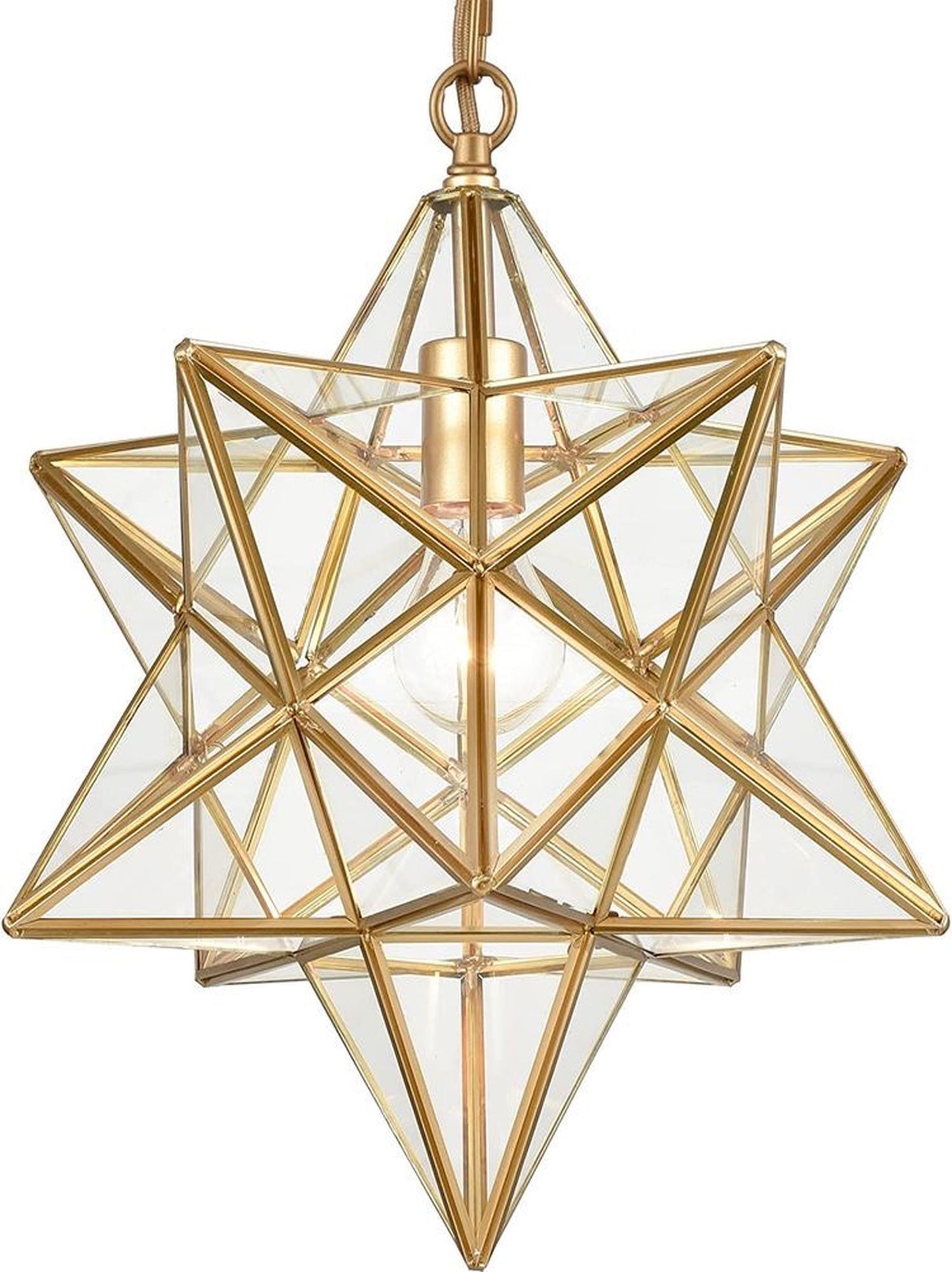 Moroccan Star Glass Ceiling Lamp - Ref. 1166