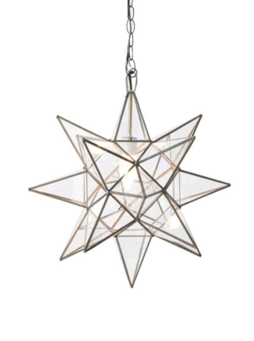 Moroccan Star Glass Ceiling Lamp - Ref. 1166