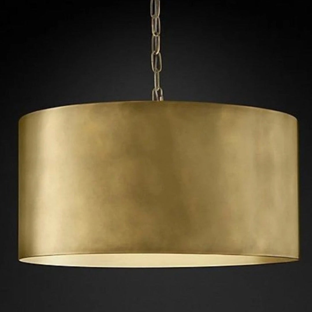 Antiqued Brass Dome Light