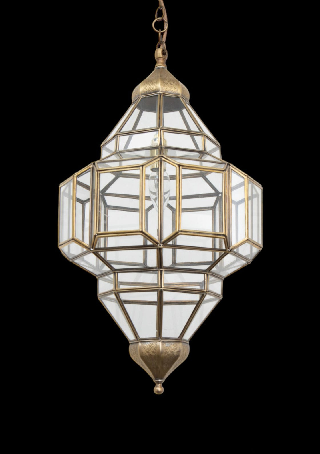 Moroccan Glass Ceiling Lamp - Ref. 1192