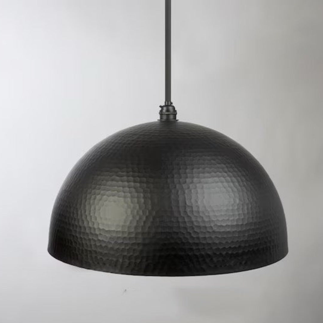 Hammered Dome black Light Fixture - Pendant Light, Moroccan lamps, hammered Light, Moroccan Light, Lighting fixtures, Kitchen lamps, Oxide Dome Light, Pendant lights, hammered lighting, Ceiling Light