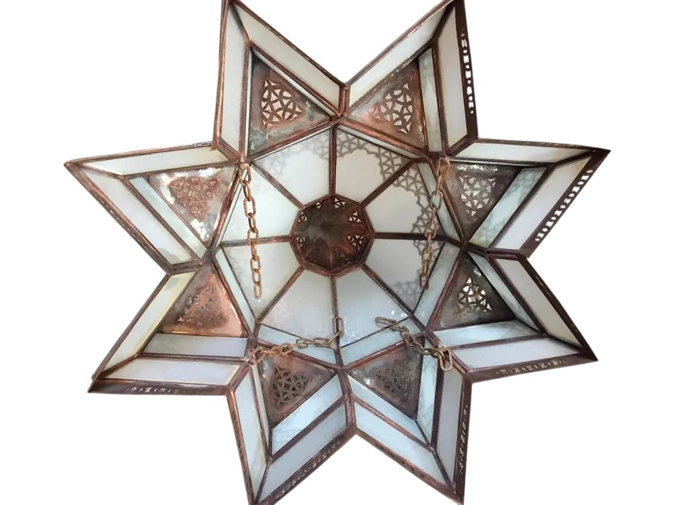 Moroccan Glass Ceiling Lamp - Ref. 2400
