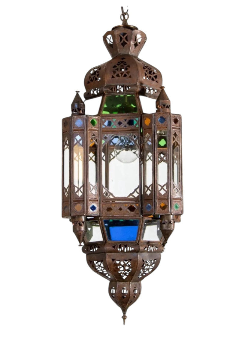Moroccan Glass Ceiling Lamp - Ref. 2403