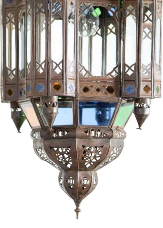 Moroccan Glass Ceiling Lamp - Ref. 2403