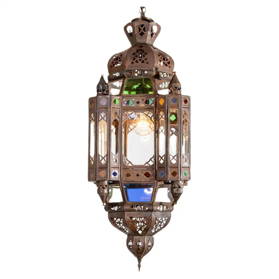 Moroccan Glass Ceiling Lamp - Ref. 2403