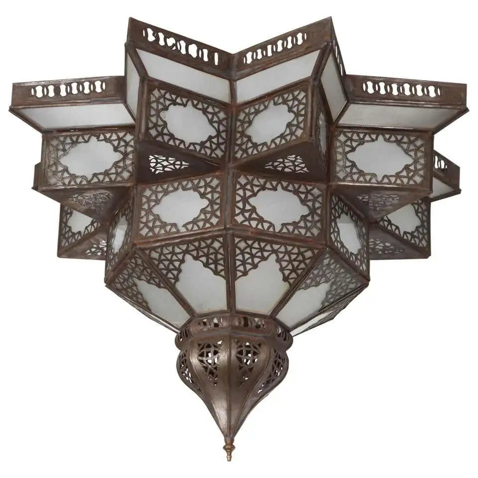 Moroccan Glass Ceiling Lamp - Ref. 2400