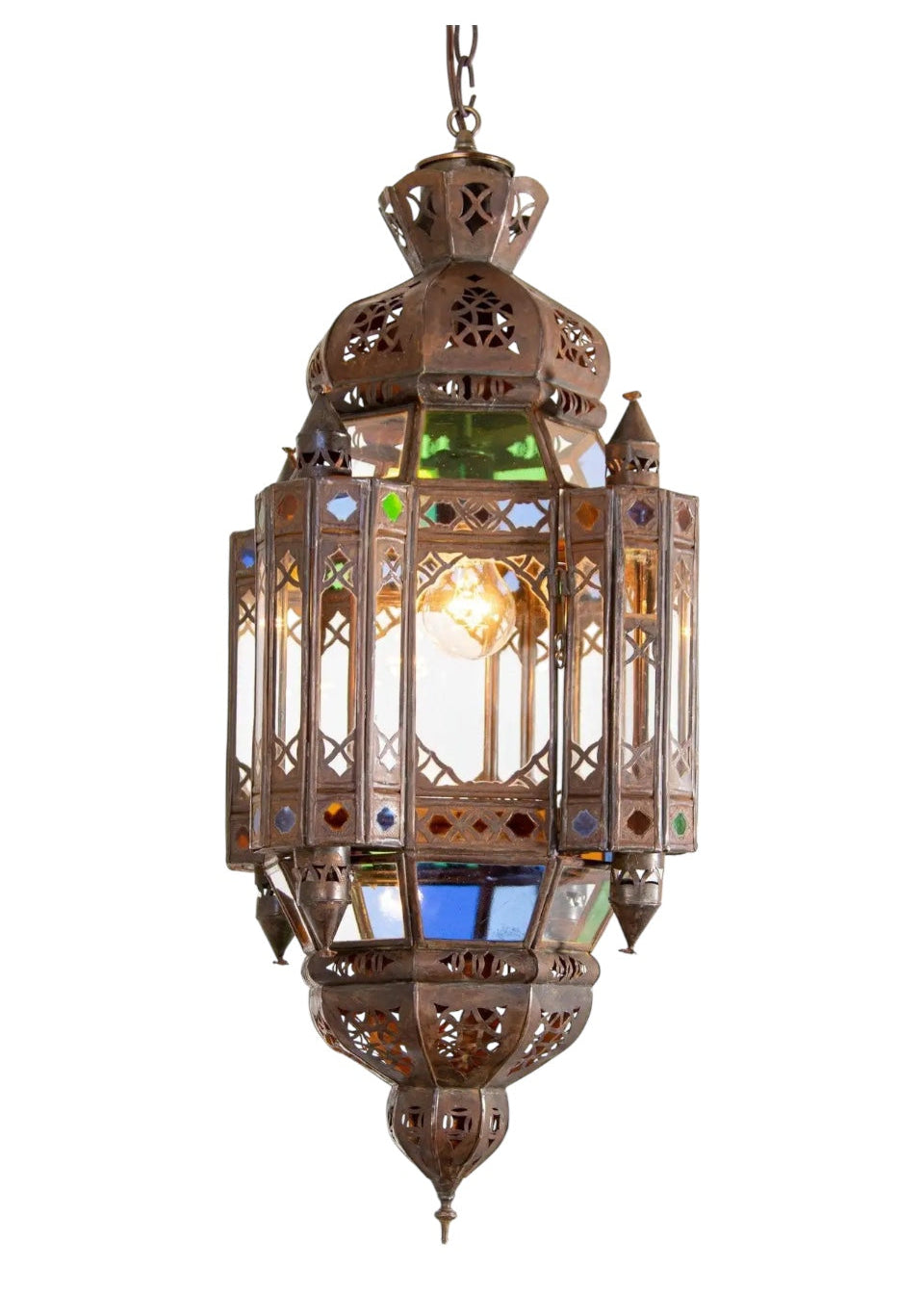 Moroccan Glass Ceiling Lamp - Ref. 2403