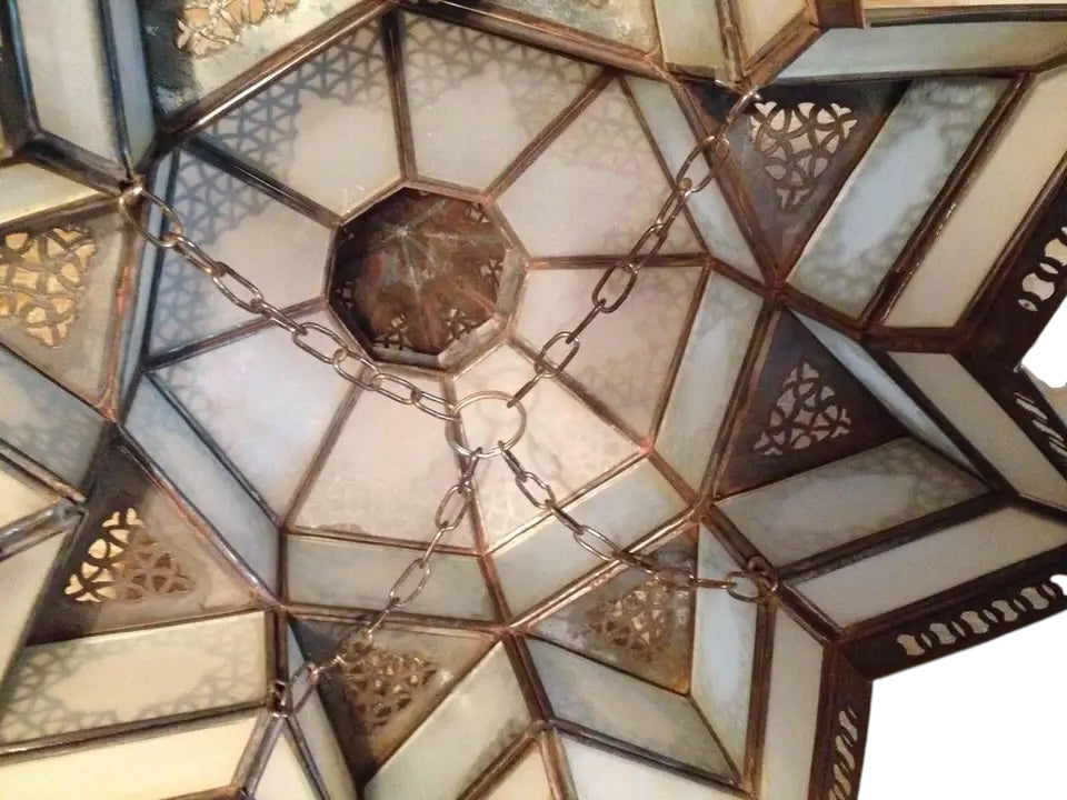 Moroccan Glass Ceiling Lamp - Ref. 2400