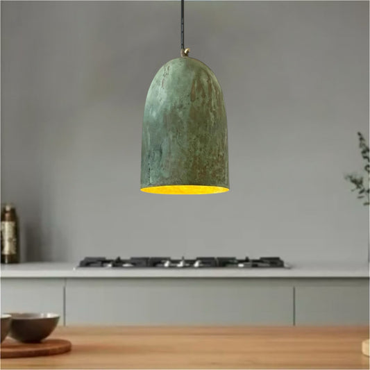 Oxidized Brass Dome Light Fixture - Ref.2729