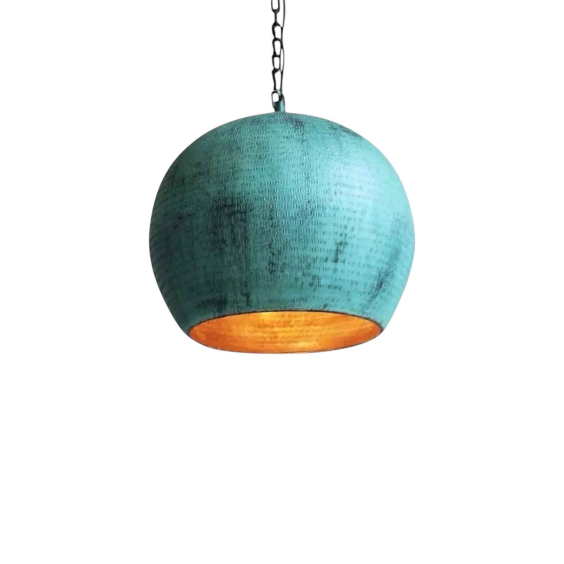 Oxidized Brass Dome Light Fixture  - Ref.2759