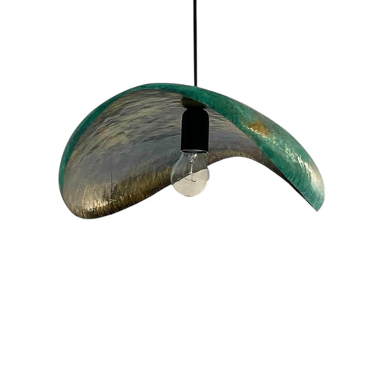 Oxidized Bronze Brass Dome Light Fixture