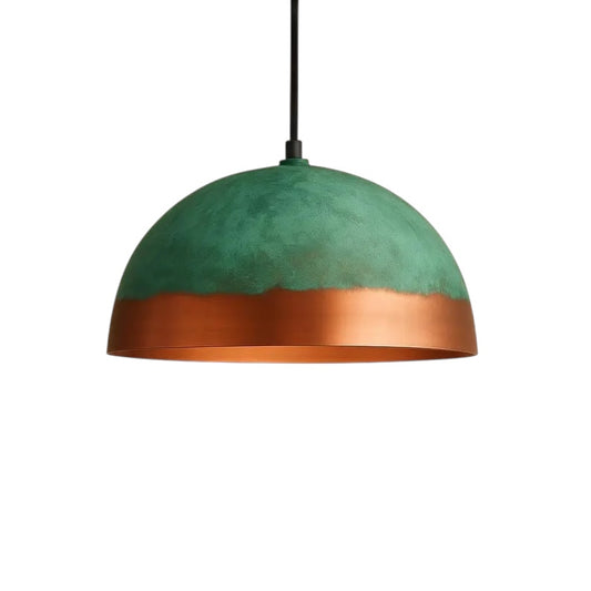 Oxidized Copper Dome Light Fixture - Ref.1182