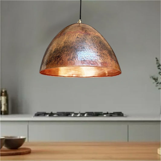 Oxidized Copper Dome Light Fixture - Ref.2751
