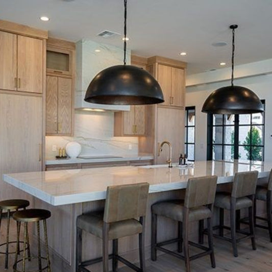 Black Dome Brass Light Fixture - Ref.1177