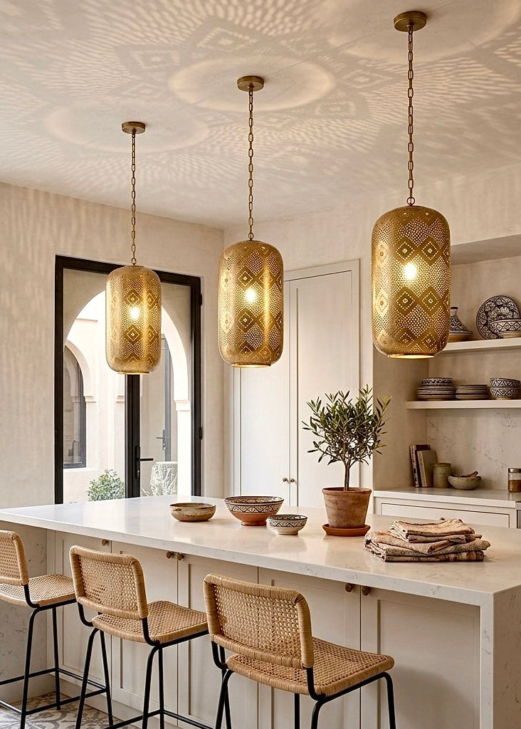Handcrafted Moroccan Brass Pendant Light | Edken Lights – Edken