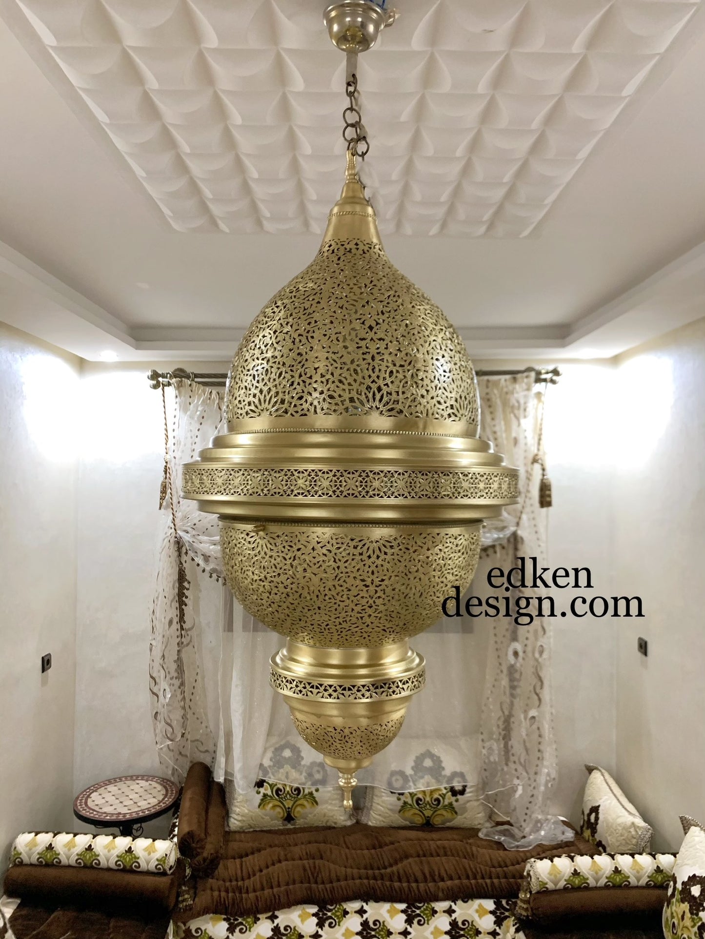 EDKEN LIGHTS - Morocco Ceiling Lamp Shades Fixture Moroccan Handcrafted Pendant Lights OFF
