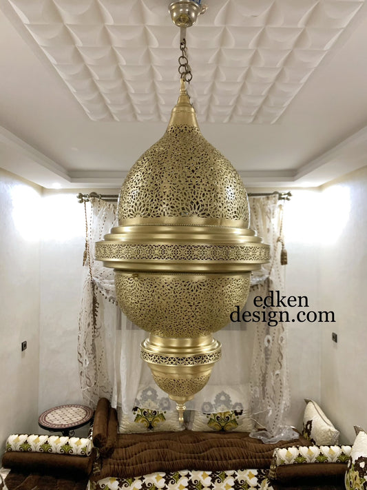 EDKEN LIGHTS - Morocco Ceiling Lamp Shades Fixture Moroccan Handcrafted Pendant Lights OFF