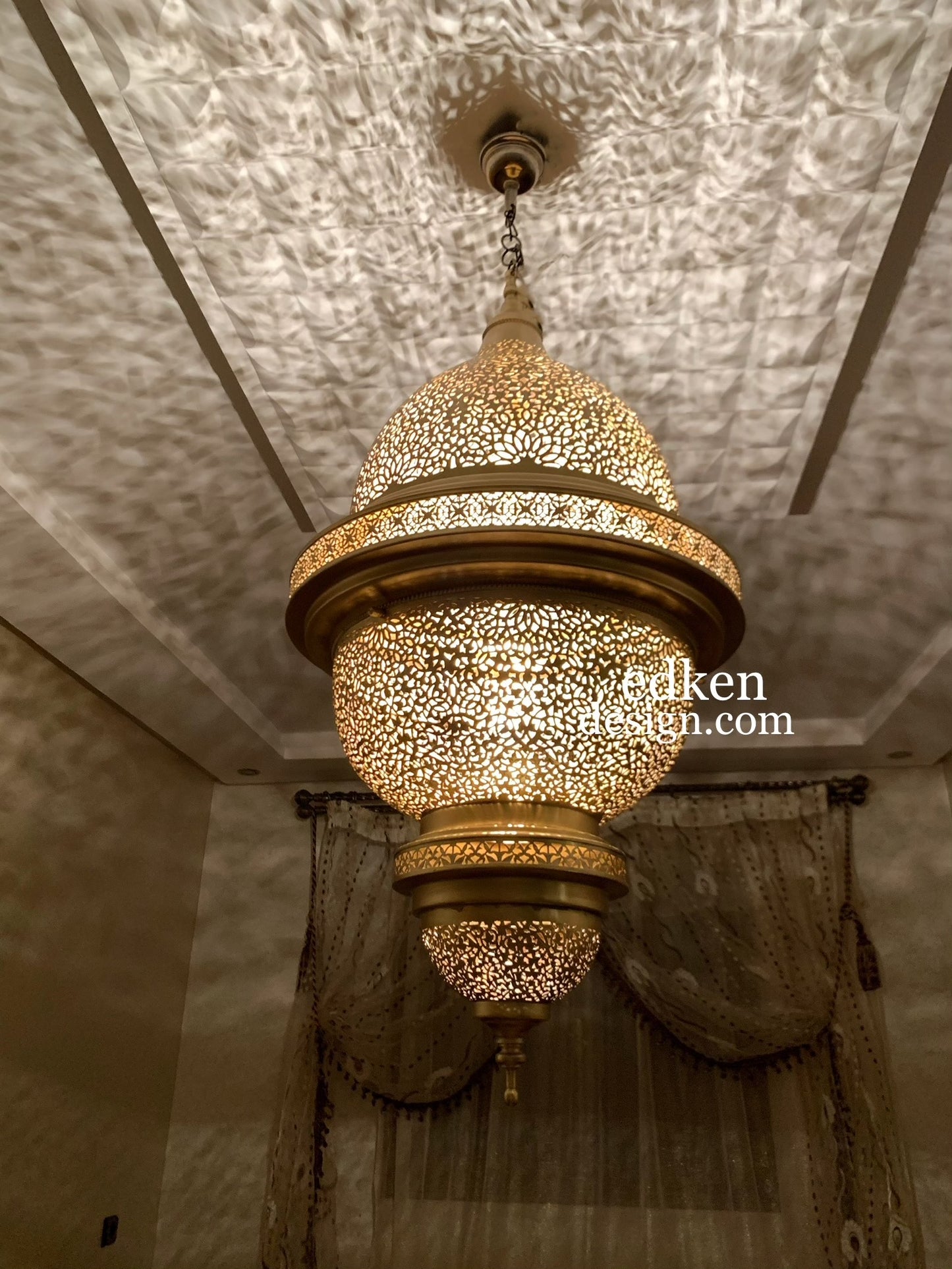 EDKEN LIGHTS - Morocco Ceiling Lamp Shades Fixture Moroccan Handcrafted Pendant Lights