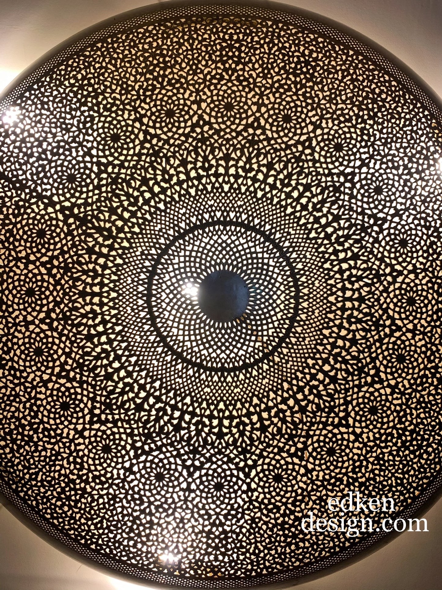 EDKEN LIGHTS - Morocco Brass Wall Light Sconce Moroccan Wall Sconces Flush Mount Crafts Moroccan Design Moorish Ceiling lights Round