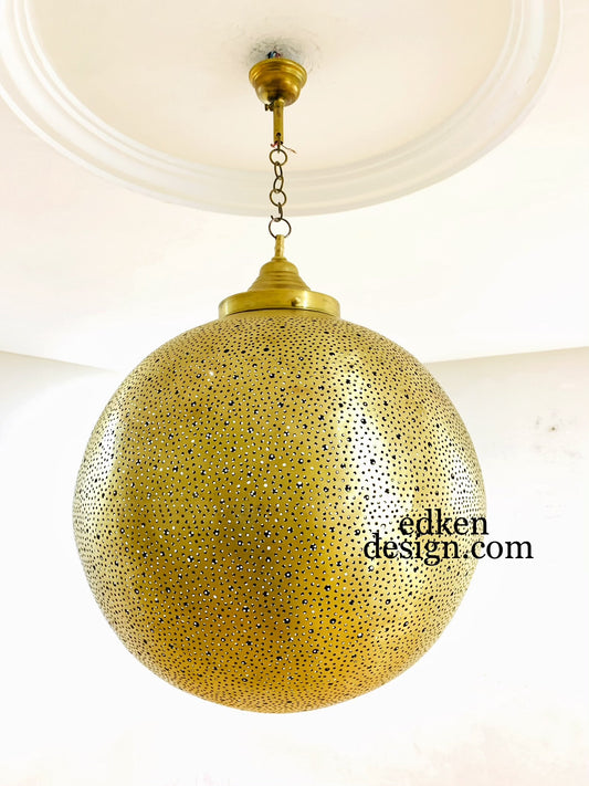 EDKEN LIGHTS - Lighten Off Morocco Ceiling Lamp Shades Globe Shape Fixture Ball pierced Lamp