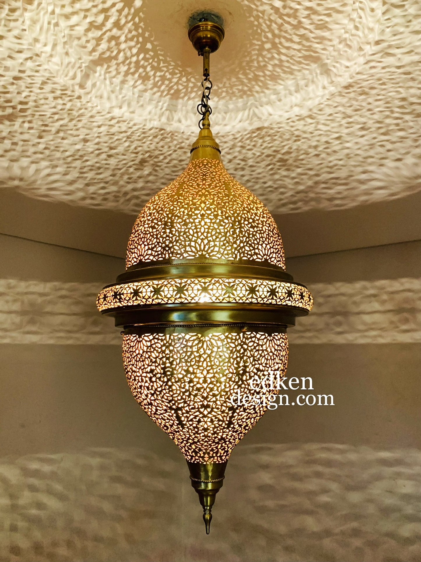 EDKEN LIGHTS - Morocco Ceiling Lamp Pendant Shades Fixture Moroccan Handcrafted Hanging Lights
