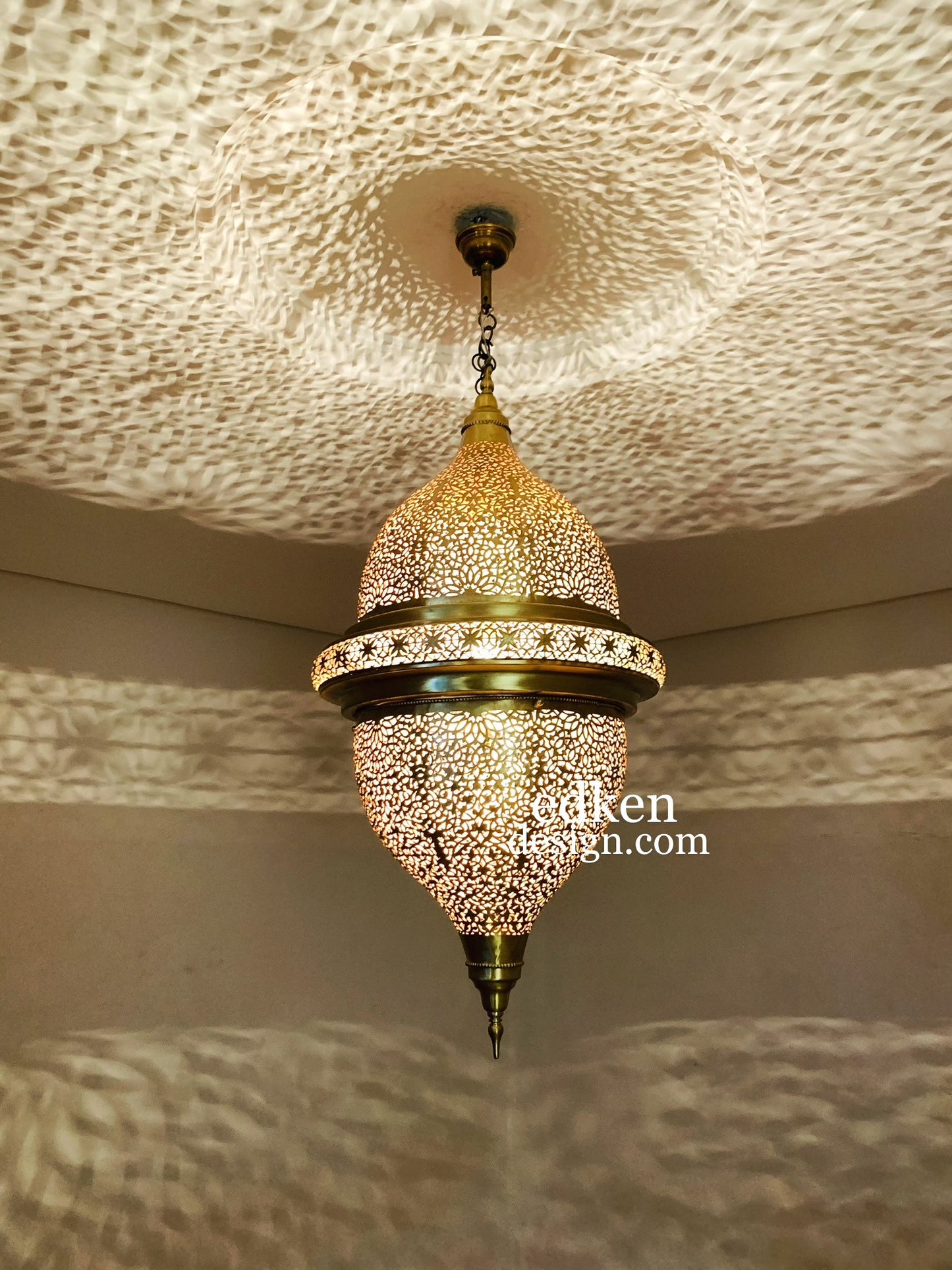 EDKEN LIGHTS - Morocco Ceiling Lamp Pendant Shades Fixture Moroccan Handcrafted Hanging Lights 2