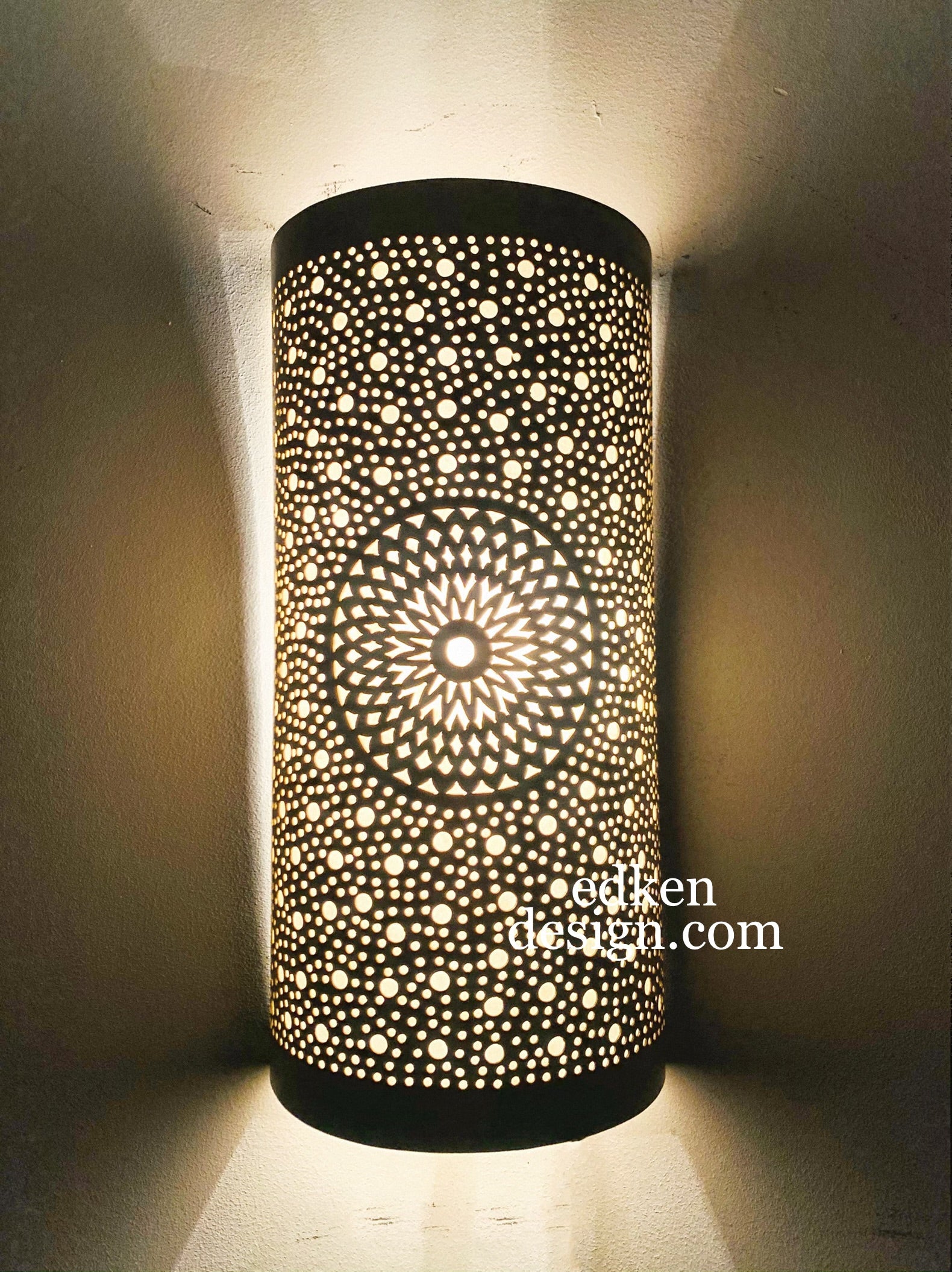 EDKEN LIGHTS - Moroccan Wall Lamps Sconce Fixture Pierced Wall Lights Handmade Vintage Home Decor