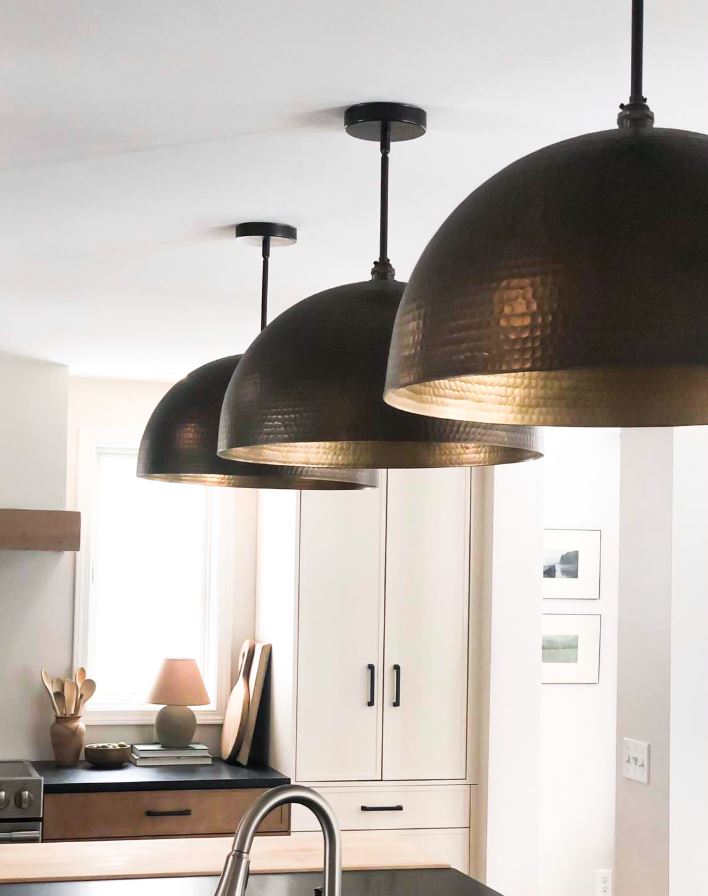 Dome Light Fixture Dome Ceiling Light | Brass Handmade Dome Lampshade - Edken Lights ...