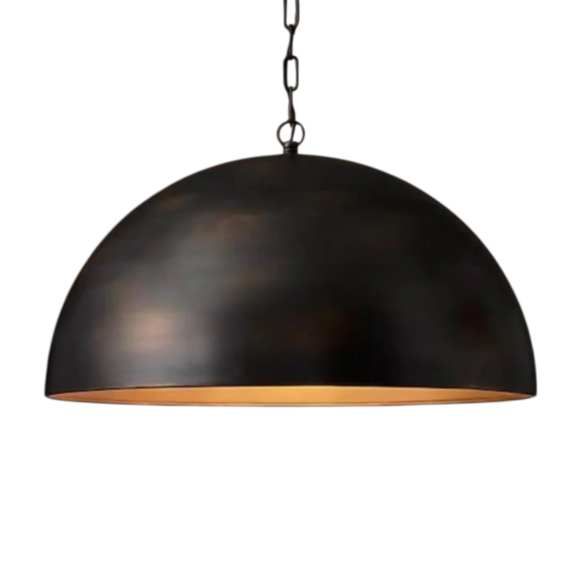 Antique Dome Brass Light Fixture  - Ref.1173