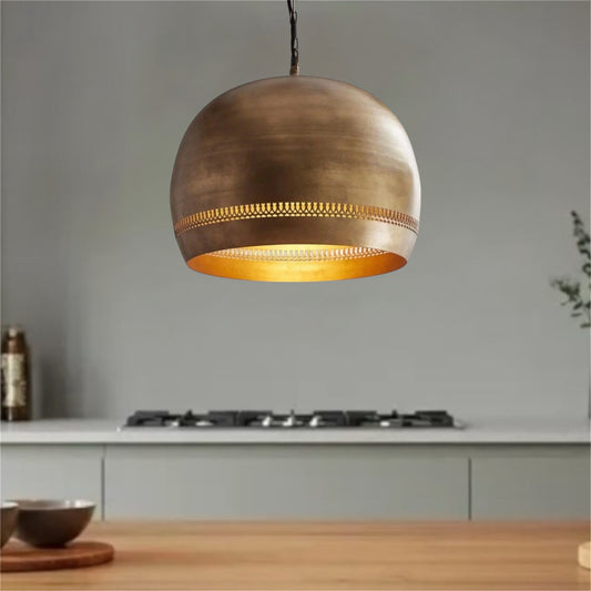 Brass Dome Light Fixture,  - Pendant Lamp, Pendant light, Moroccan dome, Dome light, Dome lamp, Dome lights, Pendant dome light, Moroccan lights, Ceiling light, Pendant dome lamp