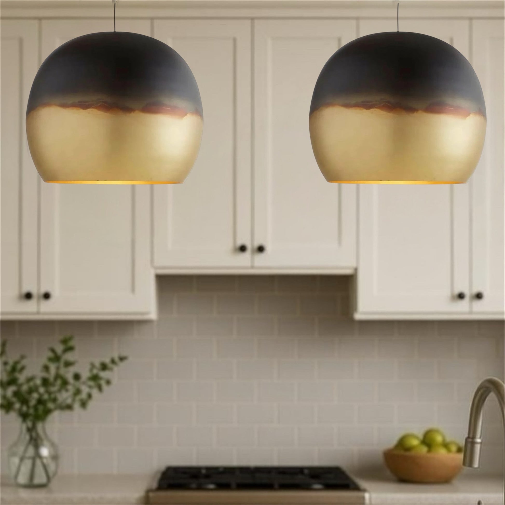Brass Dome Light Fixture, Black With Gold Brass - Kitchen Island Light Fixture, Handmade Green Patina, Oxidized Light Fixture, Copper Pendant Industrial, Oxidized Copper Pendant Lights, dome lamp, moroccan lamp, vintage light pendant light, metal table lamps, Blue Copper Pendant Light