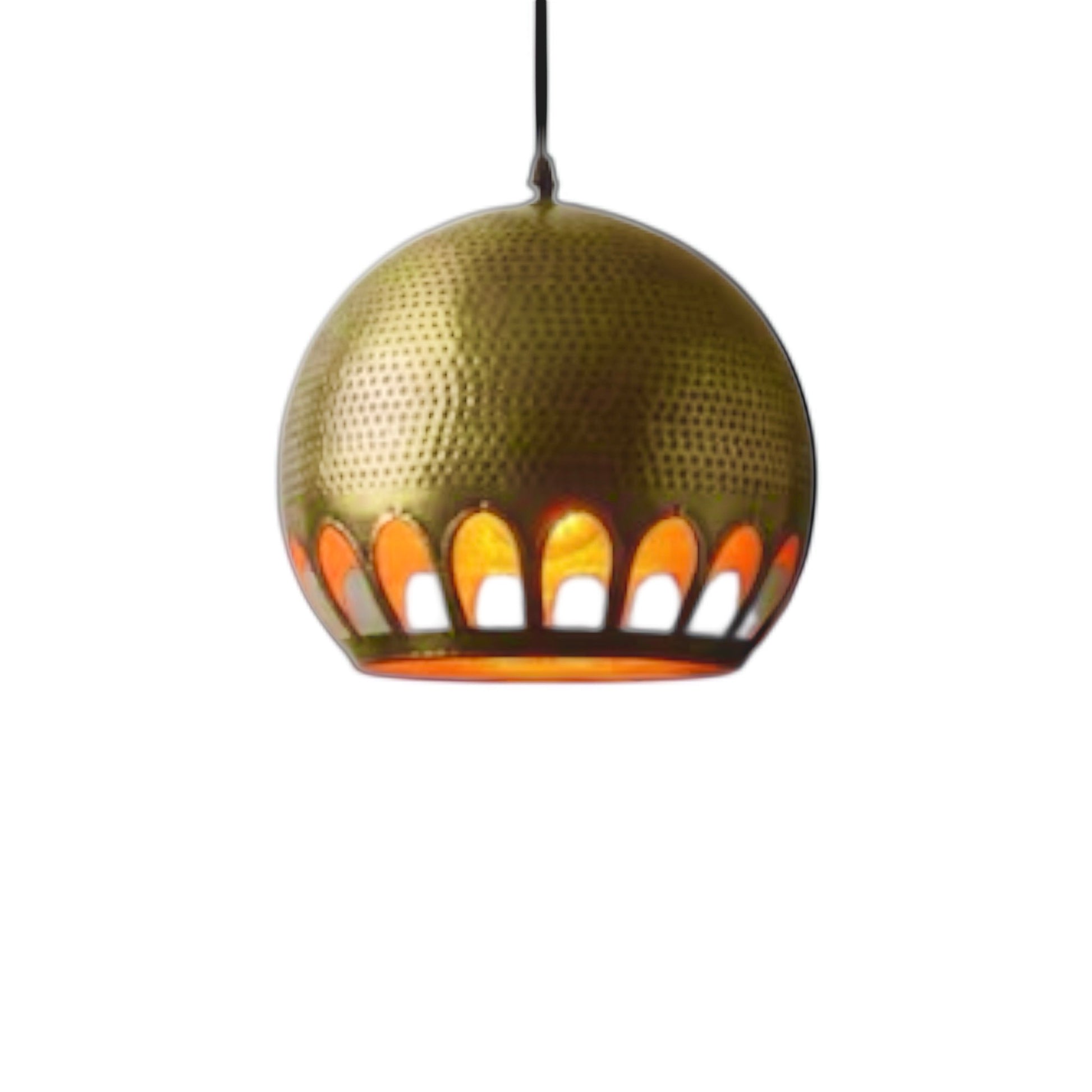 Brass Dome Light Fixture,  - Ref.2756