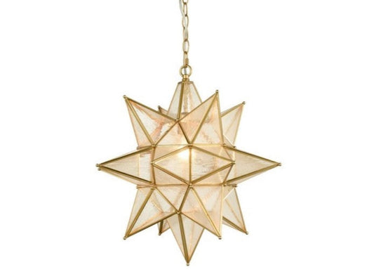 Moroccan Star Glass Ceiling Lamp - Ref. 1166