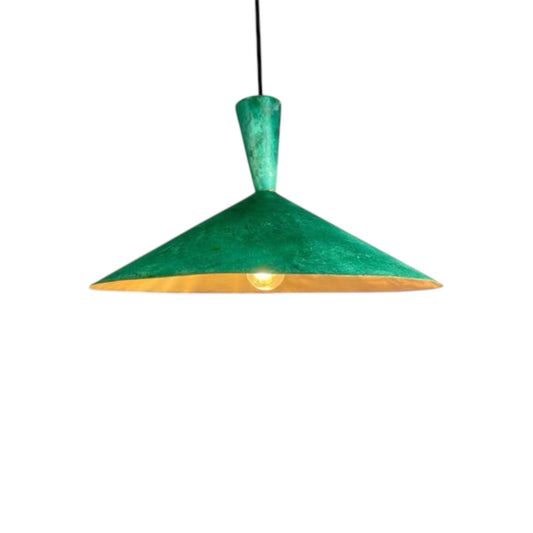 Oxidized Brass Copper Dome Light Fixture  - Ref.2760