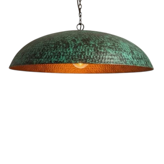 Oxidized Brass  Dome Light Fixture  - Ref.1771