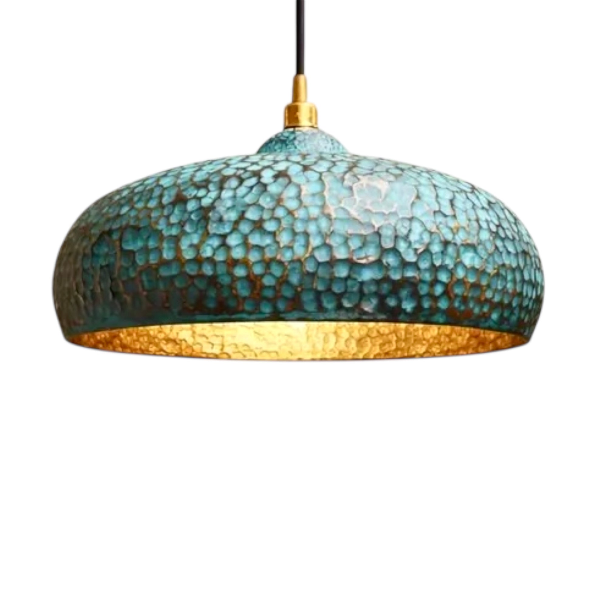 Oxidized Brass Dome Light Fixture  - Ref.2051
