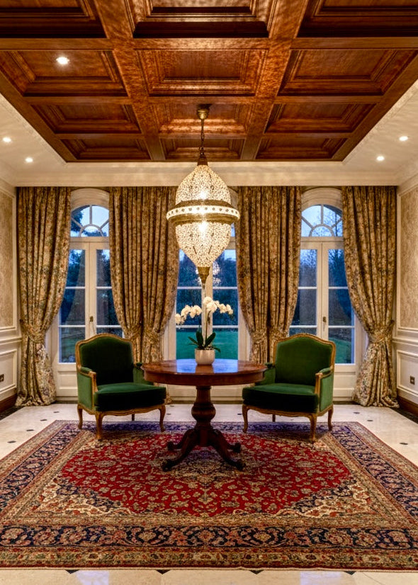 Large artisanal brass ceiling lamp, 100% handmade using ancient Moroccan metalwork techniques.