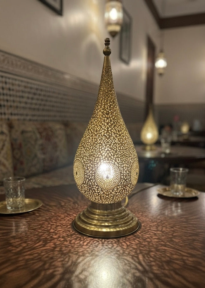 Moroccan Brass Table Lamp - Ref.1791