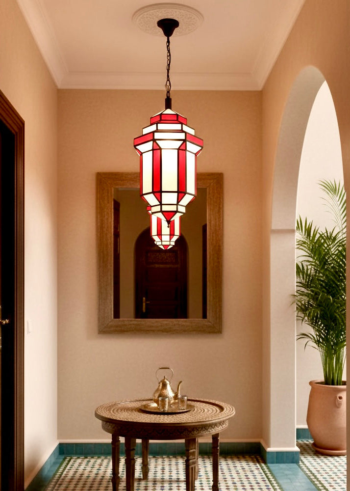 Moroccan Glass Ceiling Lamp - Ref. 2405