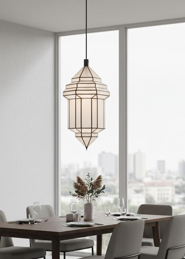 Moroccan Glass Ceiling Lamp - Ref. 2404