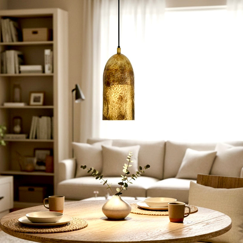 Brass Bronze Dome Light Fixture  - Ref.2725