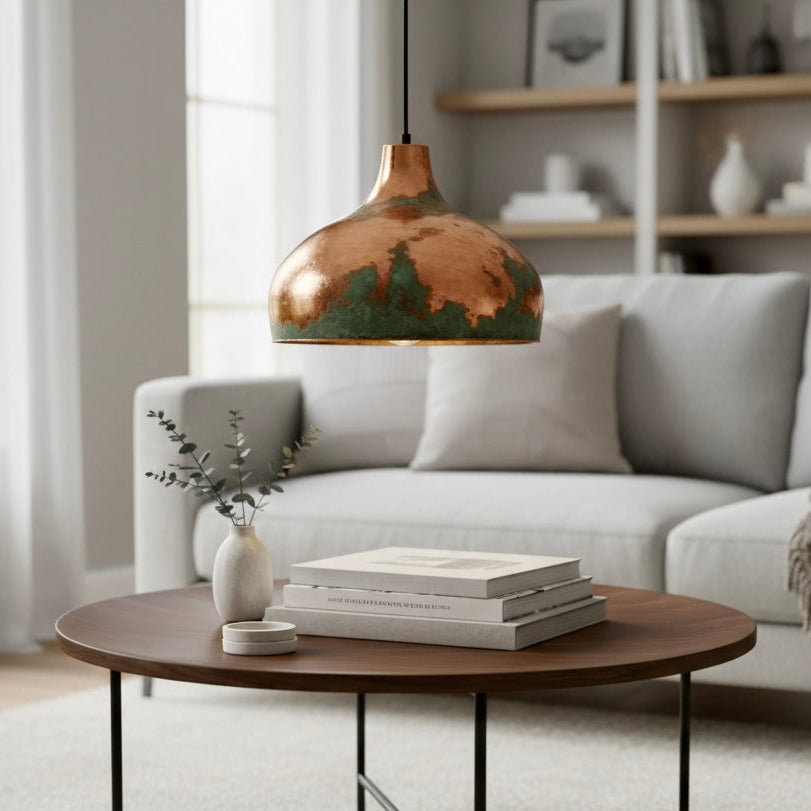 Oxidized Copper Dome Light Fixture - Ref.2049