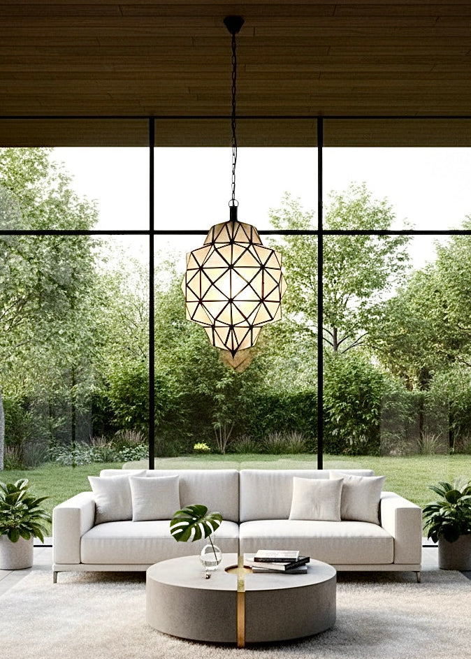 Moroccan Glass Ceiling Lamp - Ref. 2047