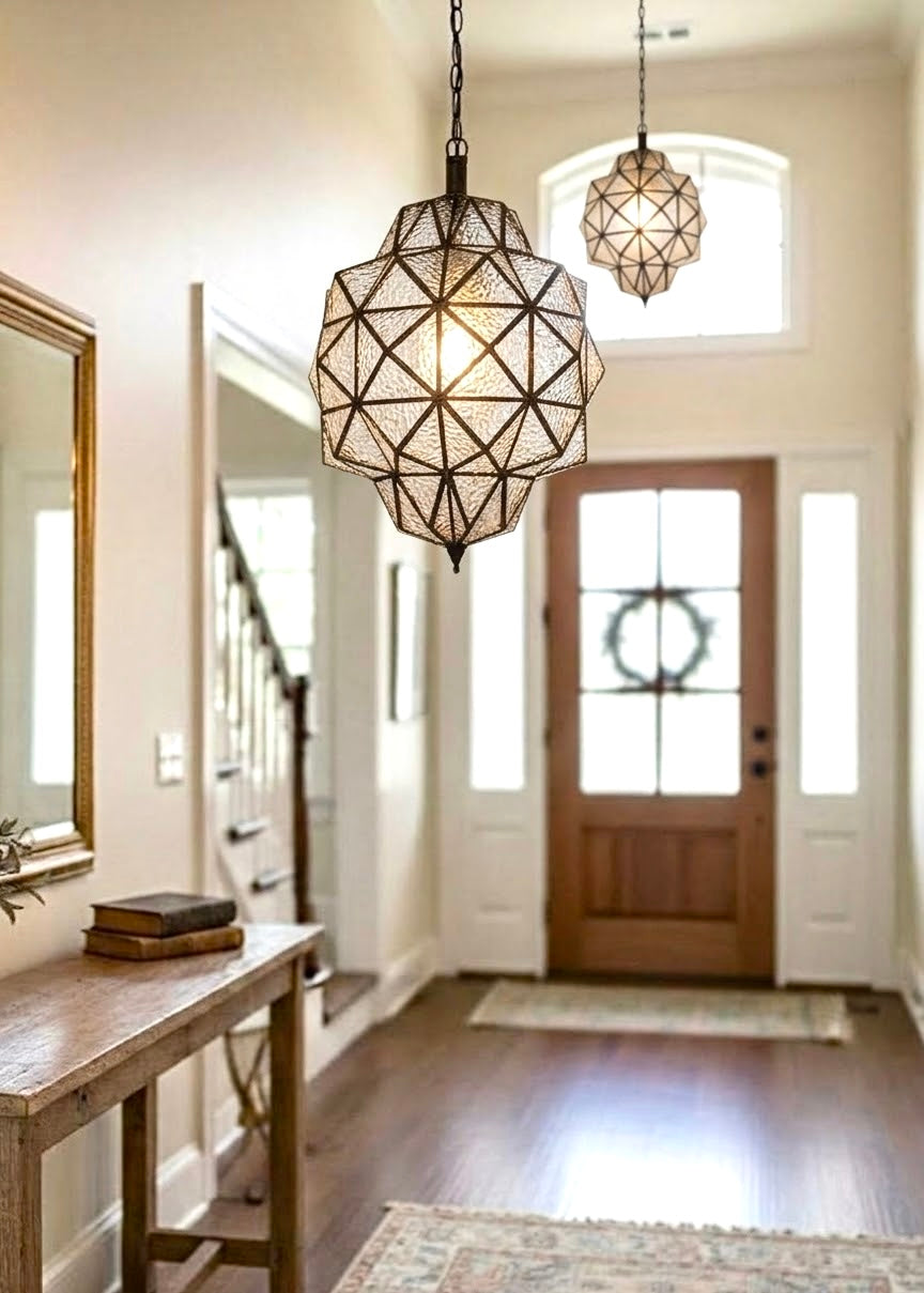 Moroccan Glass Ceiling Lamp - Ref. 2047