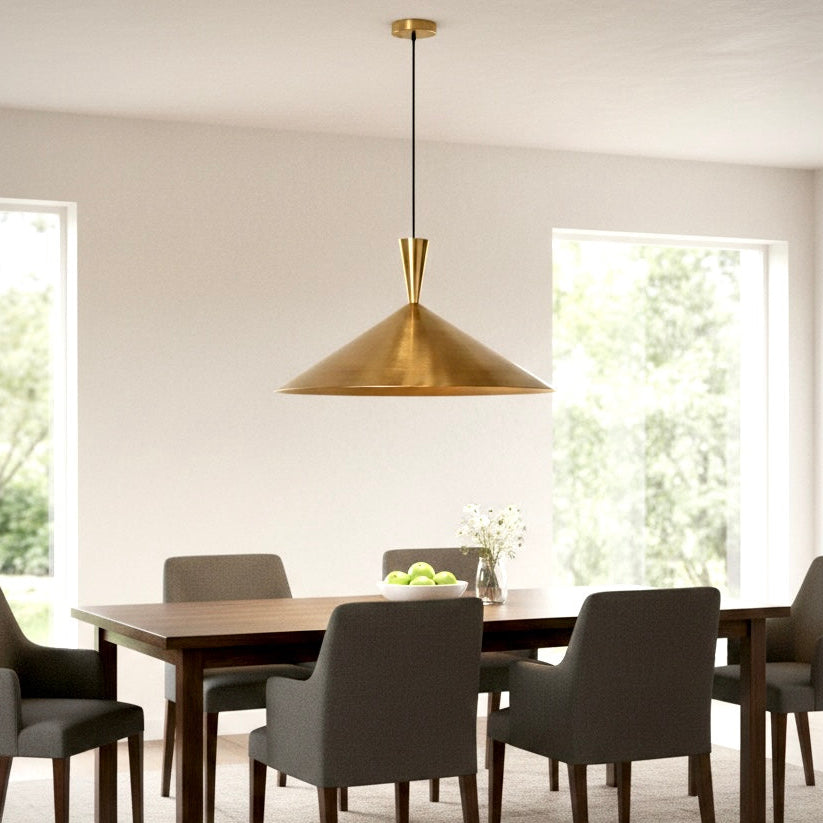 Ceiling Light Fixture - Gold, White & Black Brass  - Ref.1172